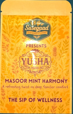 Yusha Masoor Mint Harmony Instant Soup | 40 g Pure Nourishment | UK Origin | 100% Organic Masoor